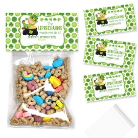 Amanda Creation The Leprechauns Made Me Do It Happy St. Patrick's Day Bag Toppers for Party Favor Treat Bags, Set of 20 Bag Toppers With 20 Self-Adhesive Bags Also Included