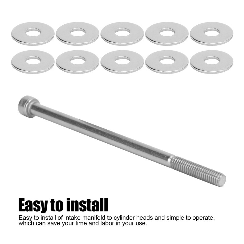 Intake Manifold Bolts Stainless Steel Corrosion Resistant Replacement for Chevy