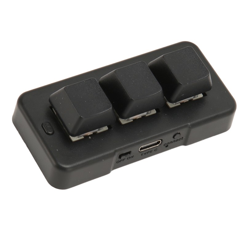3 Key Mini Keypad 3 Mode USB Wireless 2.4G Bluetooth