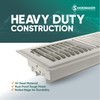 Shoemaker 4x10 Floor Register – Khaki Light Heavy Duty Metal
