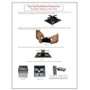 4" Square Light Pole Top Cap- Black Plastic by Deltech