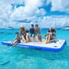 Inflatable Floating Dock,Inflatable Dock Platform,6/8/10ft Air Dock Platform Floating Island