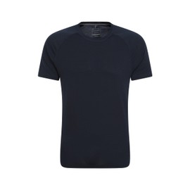 Mountain Warehouse Mens Quick Dry Active T-Shirt - Lightweight & Breathable Top with Quick Dry Properties - Spring Camping, Outdoors, Travelling & Hiking Navy M