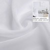 MRTREES Kitchen Net Curtains for Windows 45 Drop, White Sheer