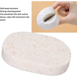 Esponjas Faciales Comprimidas - 2 Esponjas de Lavado Exfoliantes para Limpieza Facial Profunda - Almohadillas de Esponja de Spa de Belleza para Limpieza Cosmética