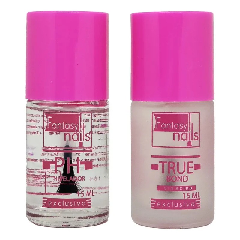True Bond + Nivelador Ph , Uñas Acrílicas , Fantasy