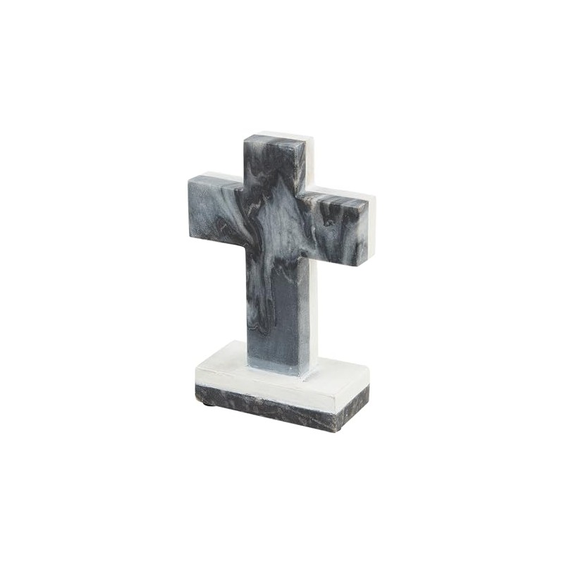 THINGS REMEMBERED Gray Marble and Wood Cross