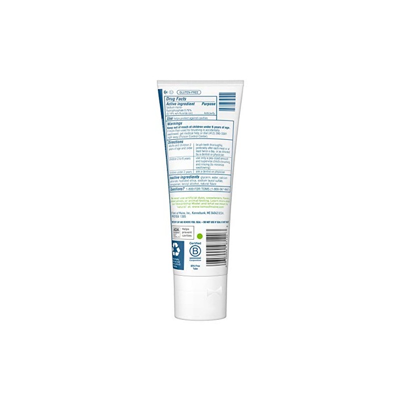 Tom's of Maine Natural Wicked Cool! Fluoride Toothpaste for Kids,