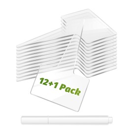 eZAKKA Acrylic Plant Labels, 12pcs Plant Tags Markers Around Hanging Garden Markers Labels Tree Tags Sticks for Seedlings Outdoor Garden Waterproof