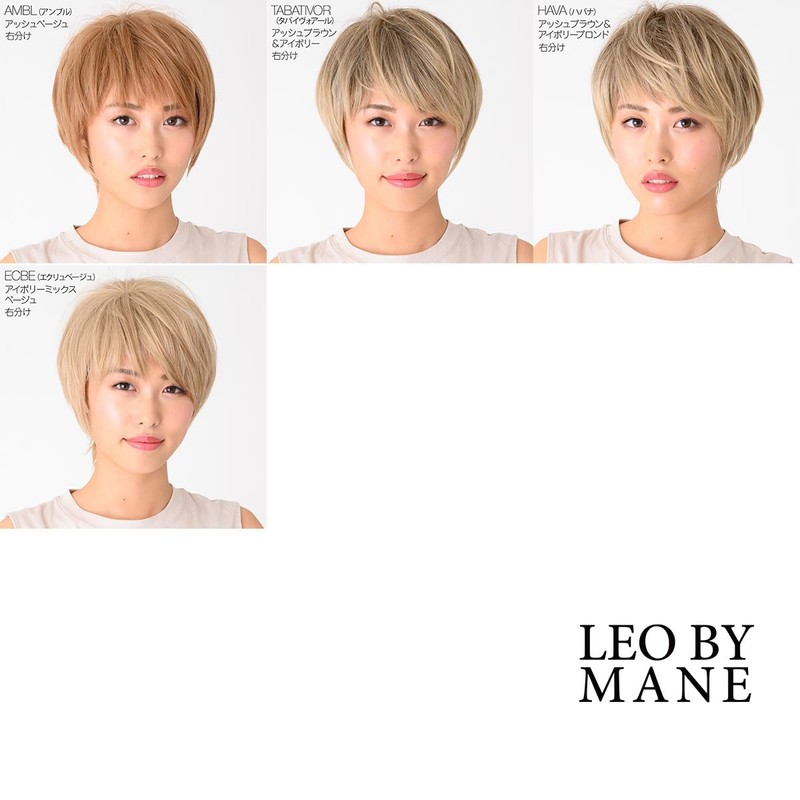 LEO BY MANE L-FWSH001 Heat-resistant Full Wig, Natural Mannish Short