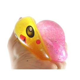 Easter Egg and Chick Sugar Ball Set - Thick Glue/Gel Syrup Molasses Stretch Ball - Ultra Squishy and Moldable Slow Rise Relaxing Sensory Fidget Stress Toy (Random Color)