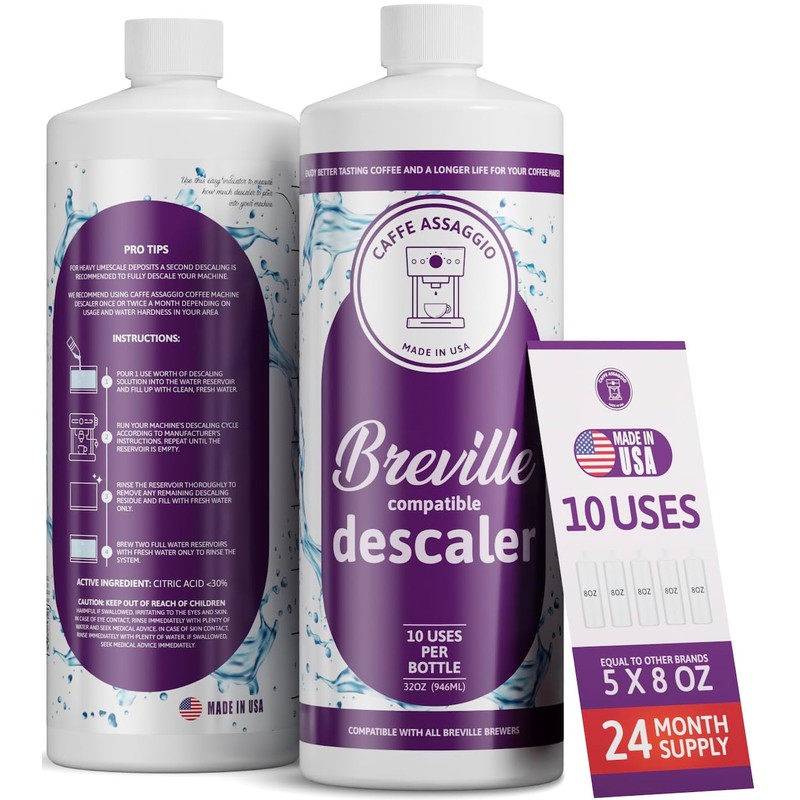 Breville Descaler (10 Uses) Specially Formulated for Your Breville Espresso