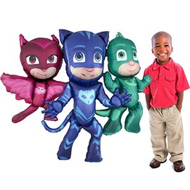 57'' Anagram PJ Masks Air-Walkers Birthday Party Decoration Supply Mylar Foil Helium Balloon - Pack of 1