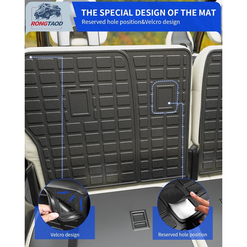 Rongtaod Back Seat Protector Compatible with 2021-2025 Kia Sorento 6&7