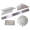 TUOREN 13pcs Guitar Setup Kit Including Guitar Neck Notched Straight