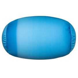 Focustree Squish Bean Bed Microbead Pillow Bolster Tube Body Pillow Smooth Cool Touch Fabric Neck & Back Support Throw Travel Pillow Fun Colors (Light SkyBlue Colorful)