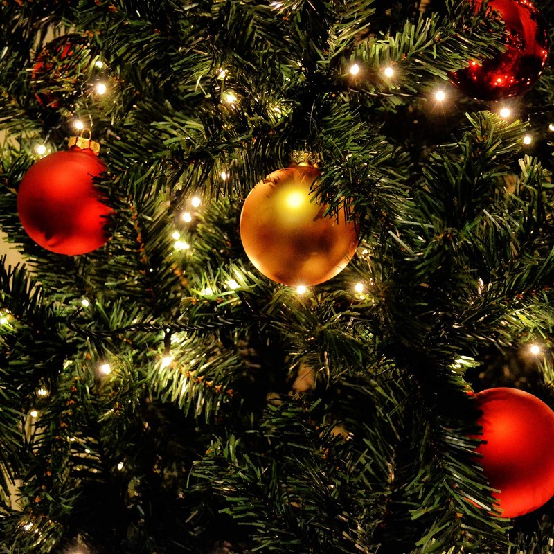 Salcar Christmas Tree Lights with Ring, Christmas Tree Throw-over Fairy