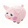 FUYOUSHUN Animal Pig Micro Building Blocks Set（2774PCS），Teddy Building Blocks Pink