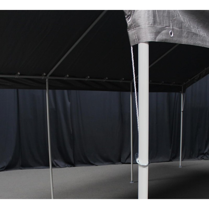 King Canopy 10 ft x 20 ft Silver Drawstring Cover