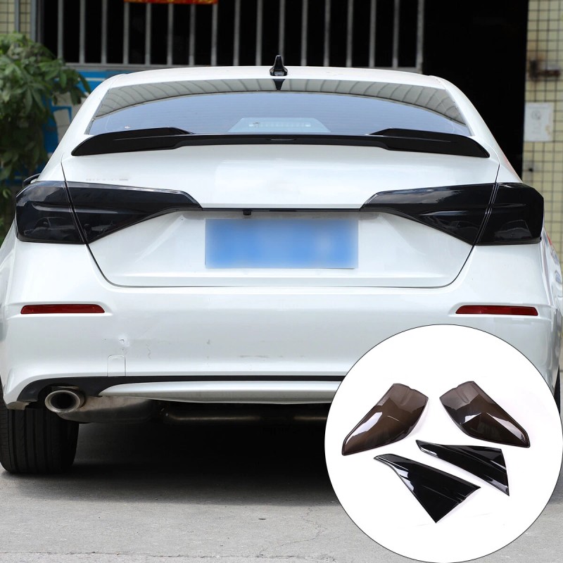momocar Smoked Black Tail Light Lamp Cover Guard Trim Accessories