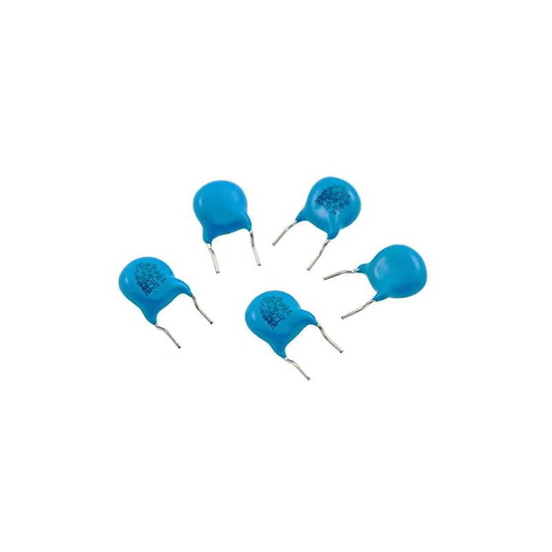 5x Kerko Radial 1nf 400 V AC rm7,5 D10X5 MM,