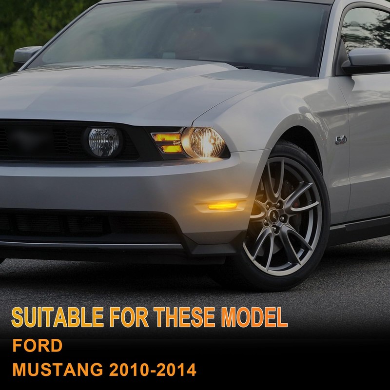 StylinPro Front Amber LED Side Marker Lights Compatible with Ford