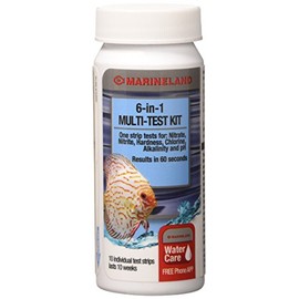 Marineland 6-in-1 Multi-Test Kit for Aquariums, 10-Count