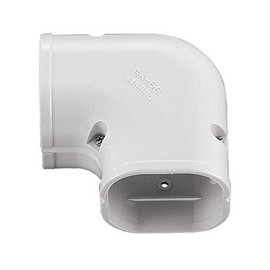 Inaba Denko Pipe Fitting Cover Slim Corner Flat 90° Flat 90° Bend White SK-100-W