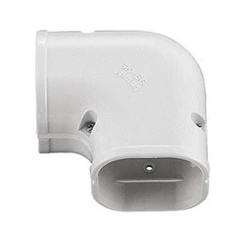 Inaba Denko Pipe Fitting Cover Slim Corner Flat 90° Flat 90° Bend White SK-100-W