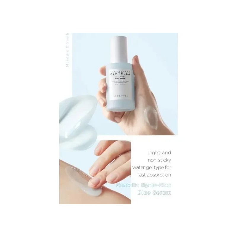 Skin1004 Madagascar Centella Hyalu-cica Blue Serum 50ml Todo Tipo De