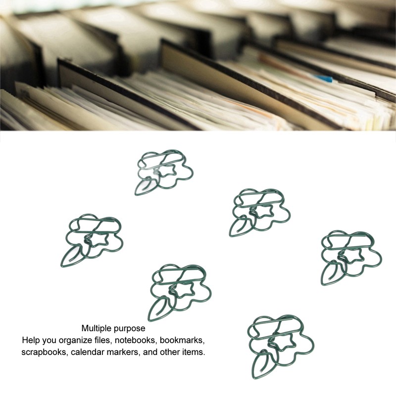 90pcs Metal Paper Clips Creatively Cute Paper Clips Small Portable