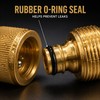 3/4-Inch Brass Garden Hose Quick Connect Fitting Set