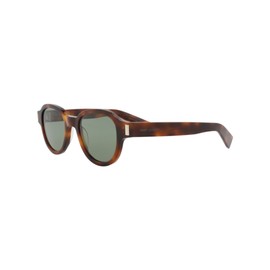 Saint Laurent SL 546 Panthos Acetate Sunglasses, Havana-Havana-Green, One Size