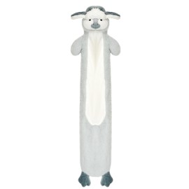 Olivia Rocco Extra Long Hot Water Bottle with Super Soft Unicorn Pug Cover 72 cm Thermotherapy 2L Pure Natural Rubber Winter Gift (Penguin Trapper)