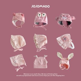 Trendy Baby Girl's Thin Rabbit Ear Hat with Ear Flaps Baby Xrmz4310446-50 3ea