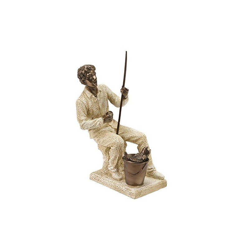 Juliana Figurine Stone effect Sport Scene Fishing