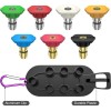 POHIR 7 Nozzle Tip Pressure Washer Spray Quick Connect Pivot