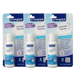 RT MAGIQUE  Loción Aclarante 3 piezas  Aclarador de piel  Despigmentante facial con Ácido Láctico y Glicólico  Uso Nocturno  Quita manchas para piel  