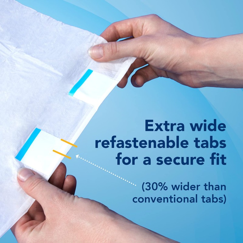 TotalDry Ultimate X-Plus - Fitted Incontinence Briefs Adult Diapers –