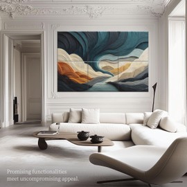 6 Pack Sound Absorbing Panels 72x48 Inch Decorative Acoustic Panels Acoustic Wall Panels for Home Office Studio Quick and Easy Setup