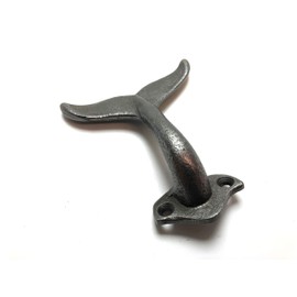 Hat & Coat Hook 'Whale Tail Fin' 90mm