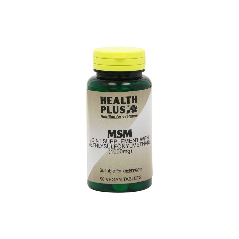 Health Plus MSM 1000mg Joint Health Supplement - 90 Tablets