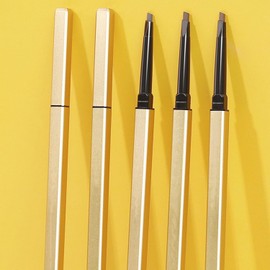 Lapiz de Cejas, Delineador de Cejas Cosmético, Lápiz para Cejas de Maquillaje de Doble Cabeza Duradero sin Manchas para Cejas Definidas con Precisión (Color Café Claro)