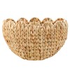 Coeusy Wicker Hanging Basket,Scalloped Wall Basket for Home Decor and