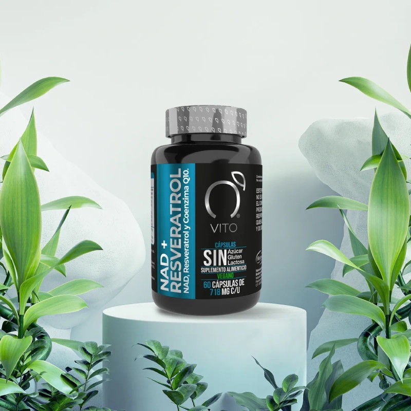 Nad+ Resveratrol Y Coenzima Q10 | 60 Cápsulas Veganas |