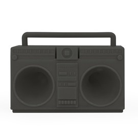 Kikkerland Boombox Speaker - Retail Packaging - Pink/Gray