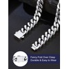 Bandmax Thick Cuban Link Chain Necklace for Men 12mm Wide