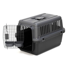 SportPet Designs Plastic Airline Approved Kennels Wire Door Travel Dog Crate, Small (No Wheels)