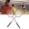 LEIJIAER Badminton Racket Offensive Iron Alloy Lightweight Comfortable Grip Sports