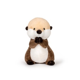 Wanwu World Sea Otter Stuffed Animal 15.7" Cute River Otter Plush Standing River Otter Plush Toy Christmas Birthday Gift for Kids Children Girls Boys